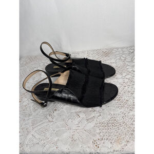 Dries Von Noten Belgian designer made in Italy open toe black sandals 5.5 (36)
